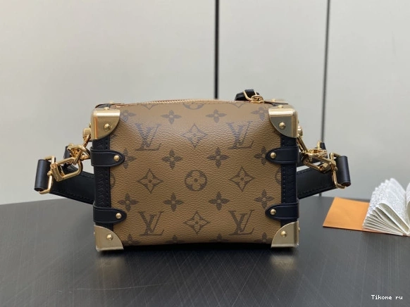 Affordable VUITTON LOUIS TRUNK PM-18×12.5×8cm SIDE 0709